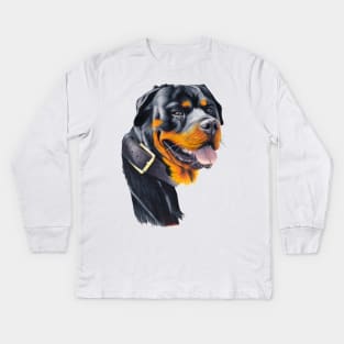 Rottweiler Kids Long Sleeve T-Shirt